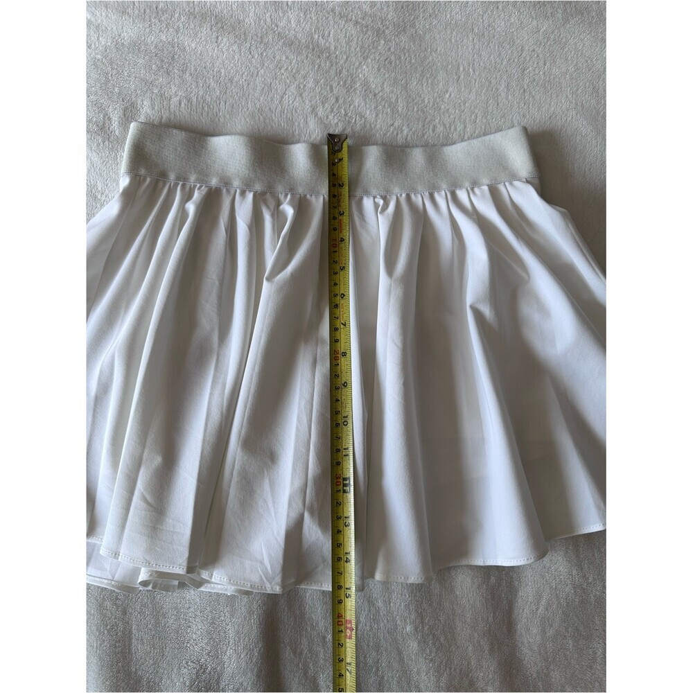 GARAGE White Tennis Skort Golf Skirt Built In Shorts Athleisure Athletic Skort M - Picture 8 of 12